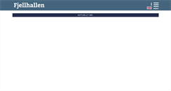 Desktop Screenshot of fjellhallen.no