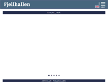 Tablet Screenshot of fjellhallen.no